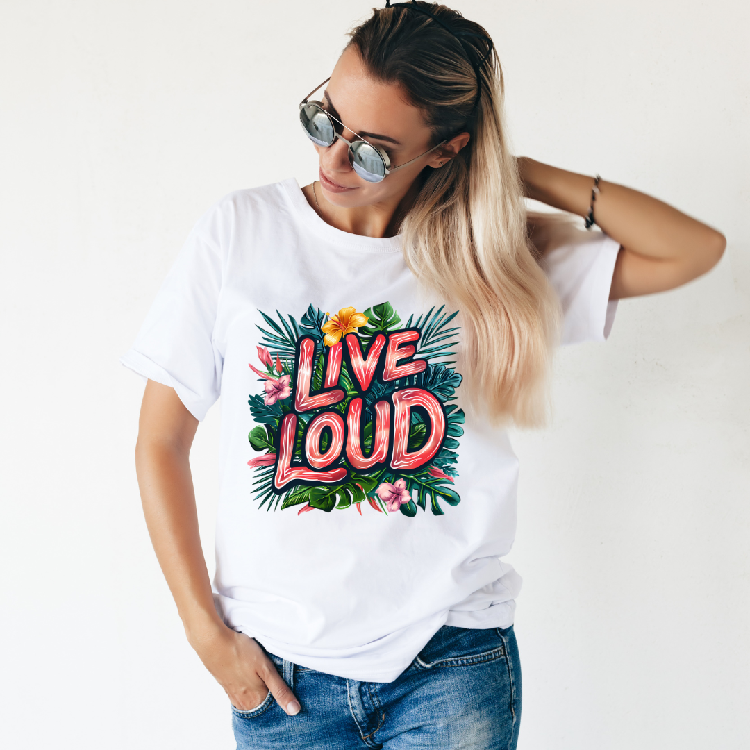 Live Loud Half Sleeve T-Shirt