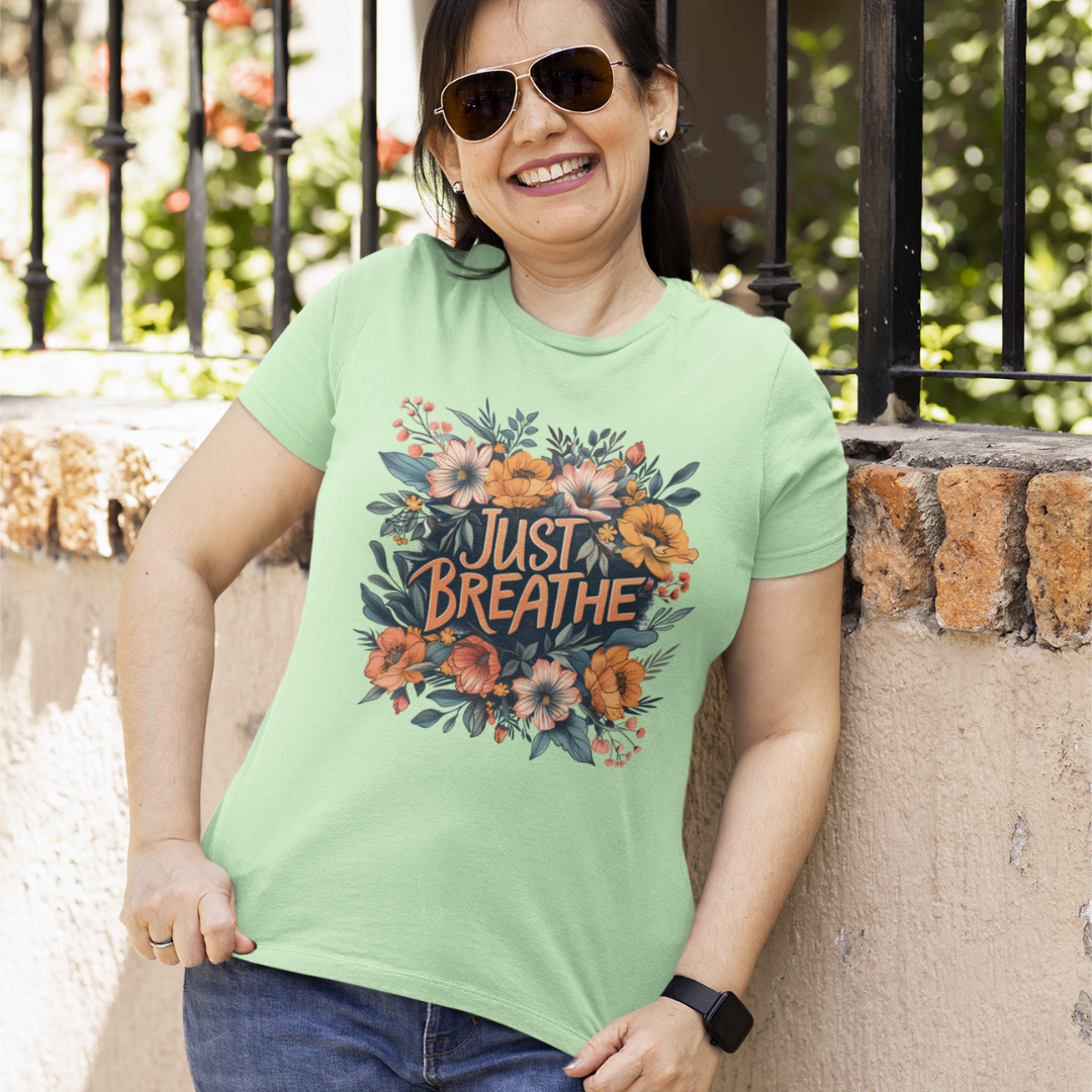 Just Breathe Half Sleeve T-Shirt