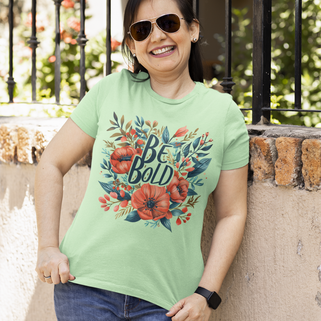 Flower Be Bold Half Sleeve T-Shirt