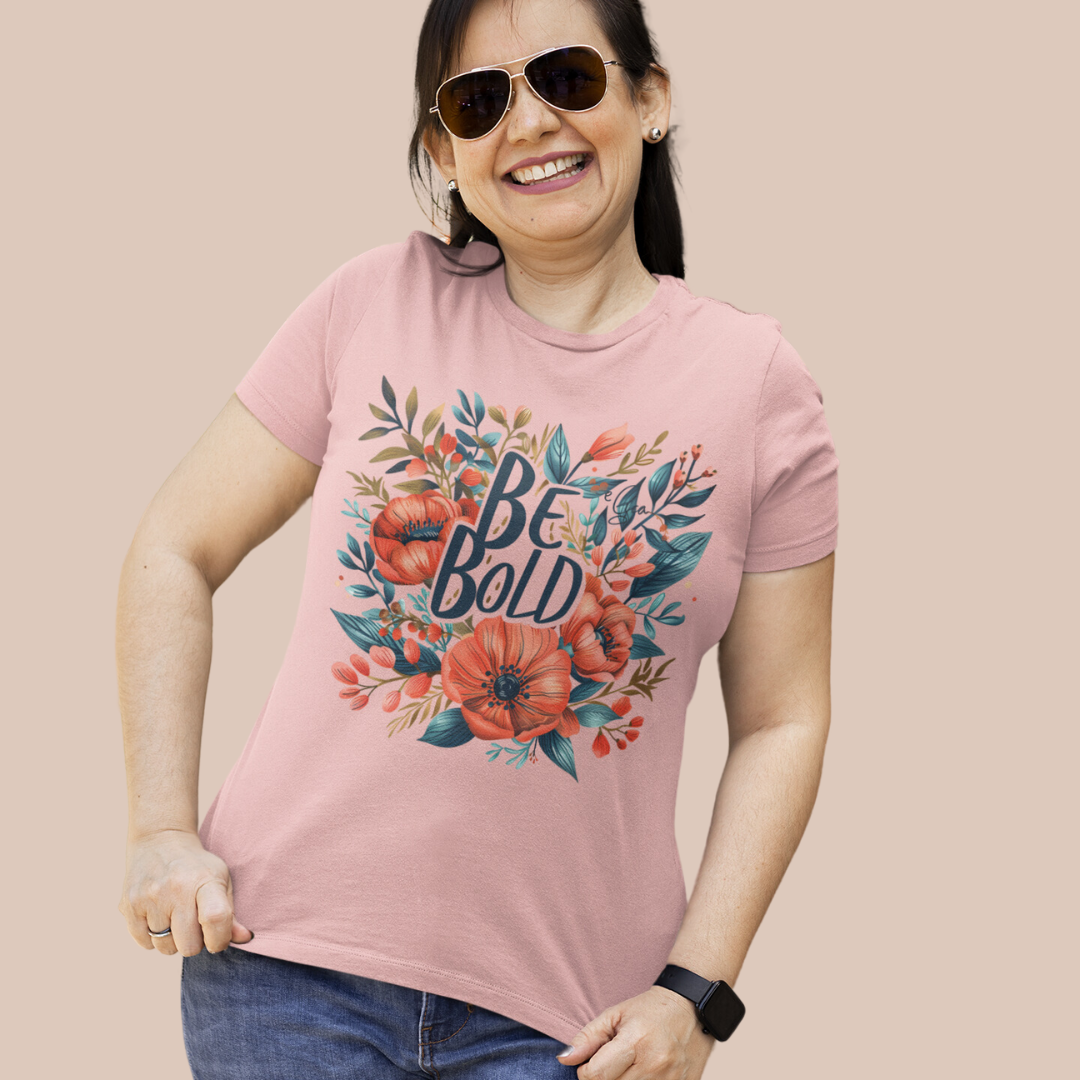 Flower Be Bold Half Sleeve T-Shirt