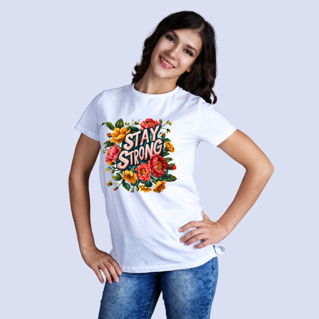 Stay Strong Half Sleeve T-Shirt