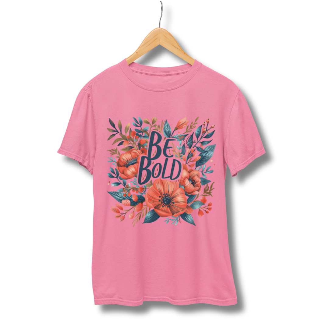 Flower Be Bold Half Sleeve T-Shirt