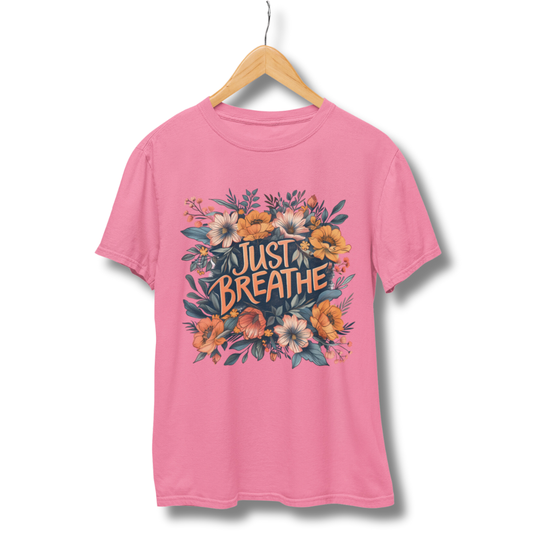 Just Breathe Half Sleeve T-Shirt