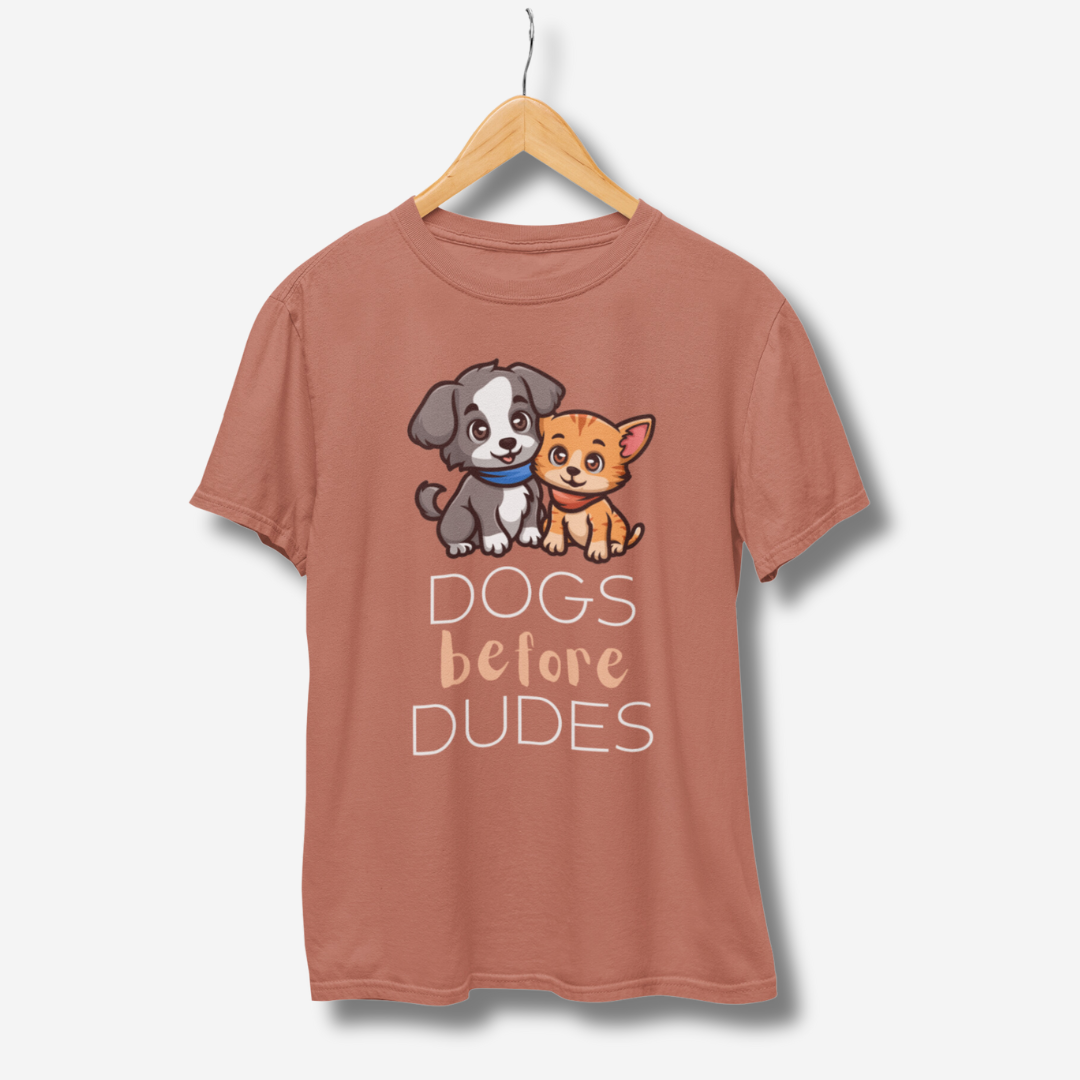 Dogs Before Dudes Half Sleeve T-Shirt