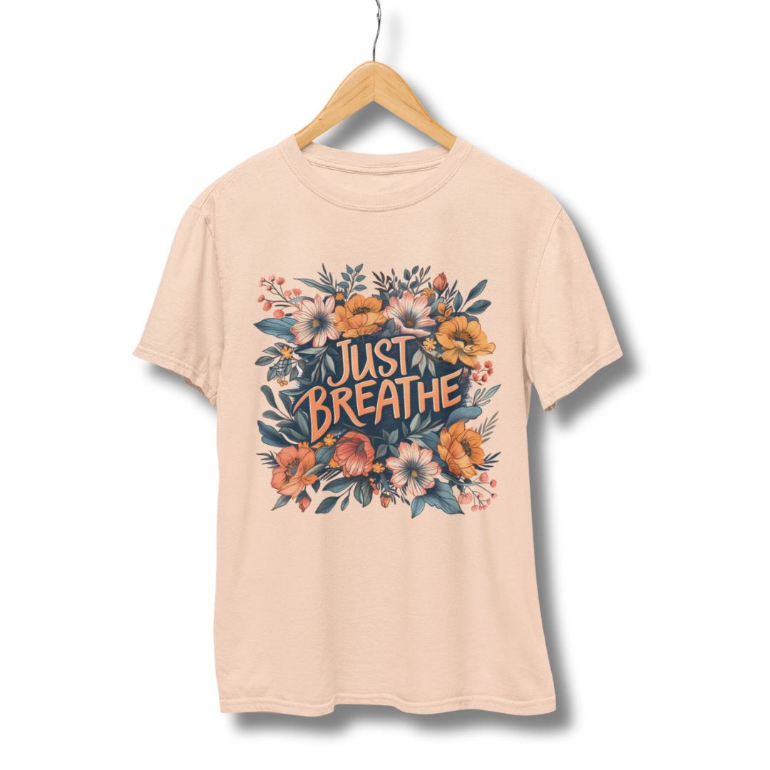 Just Breathe Half Sleeve T-Shirt