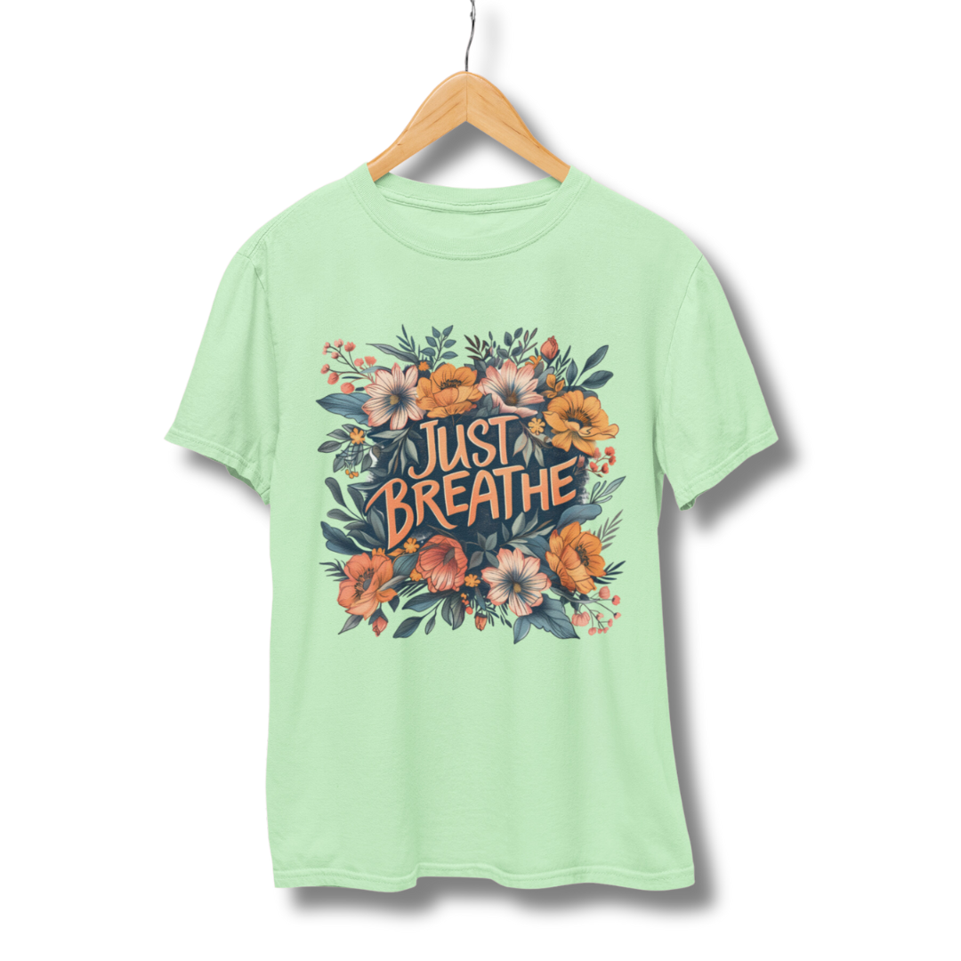 Just Breathe Half Sleeve T-Shirt