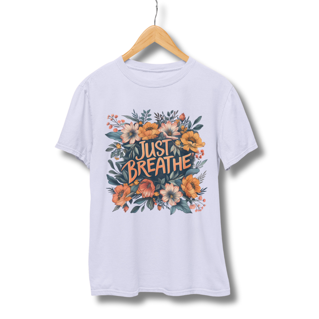Just Breathe Half Sleeve T-Shirt