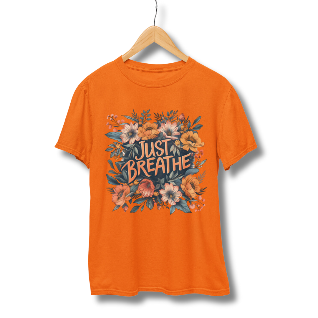 Just Breathe Half Sleeve T-Shirt