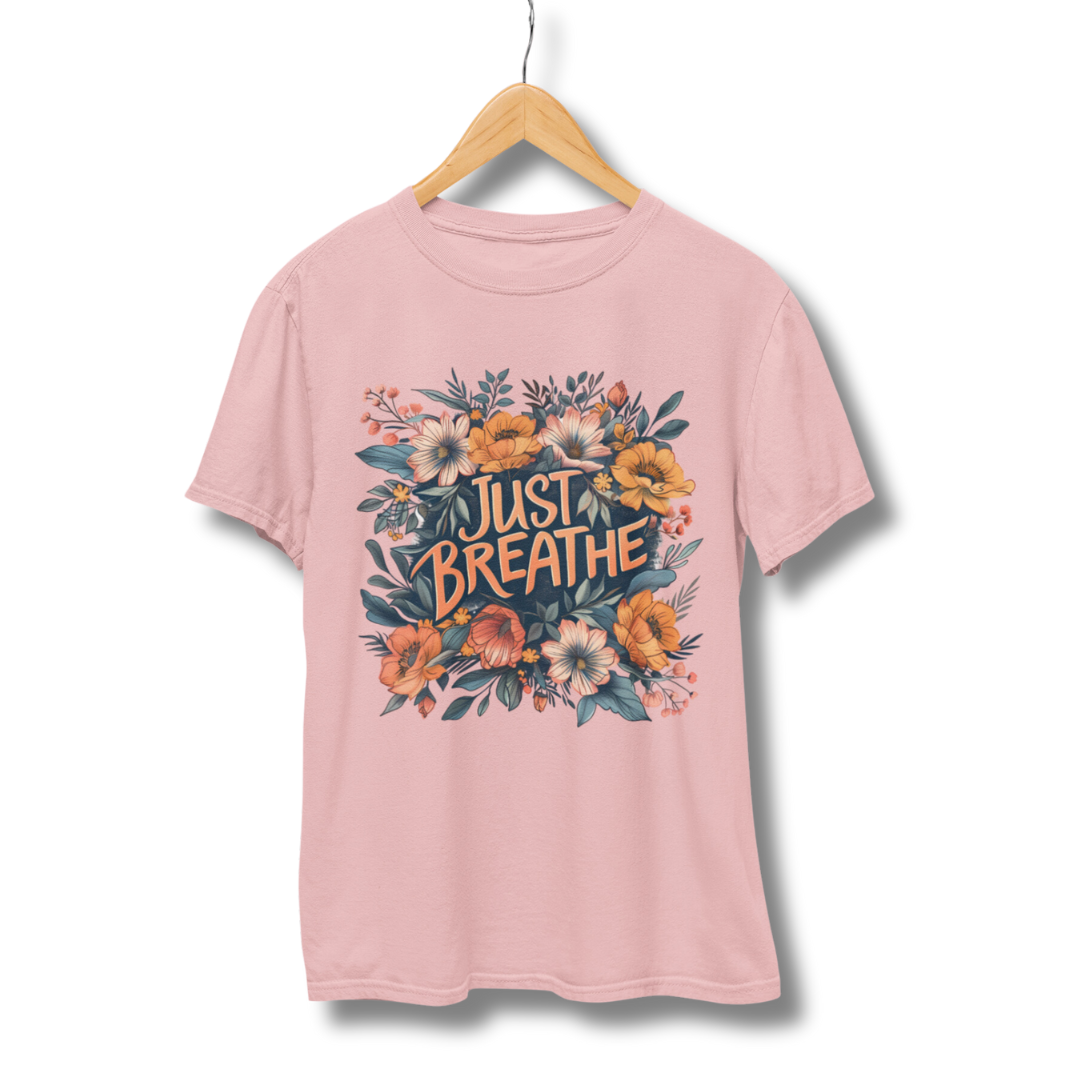 Just Breathe Half Sleeve T-Shirt