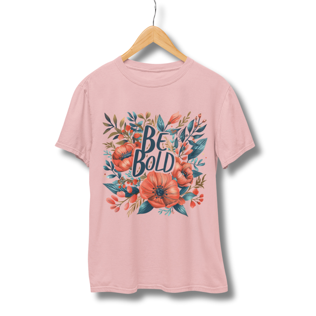 Flower Be Bold Half Sleeve T-Shirt