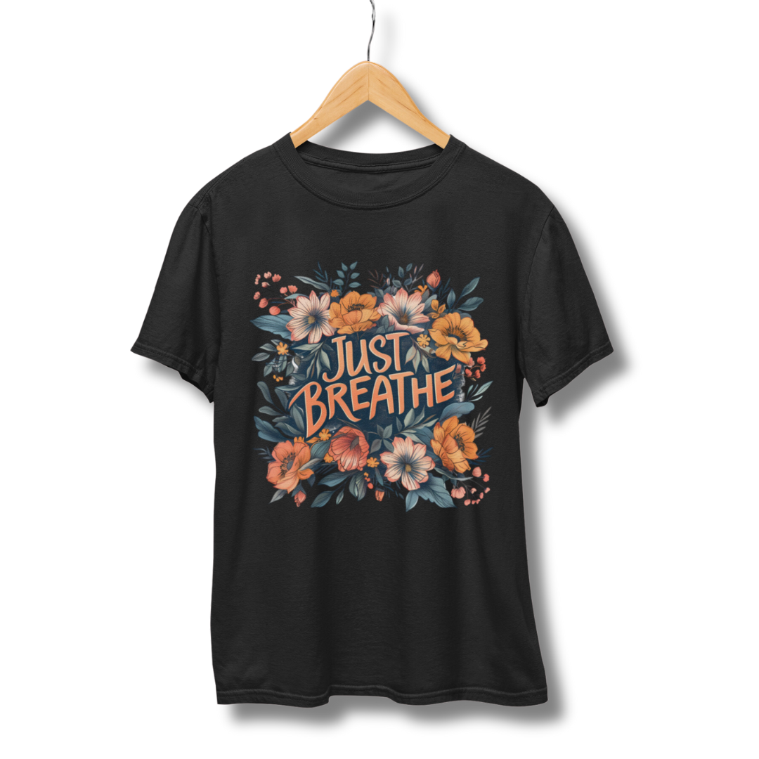 Just Breathe Half Sleeve T-Shirt