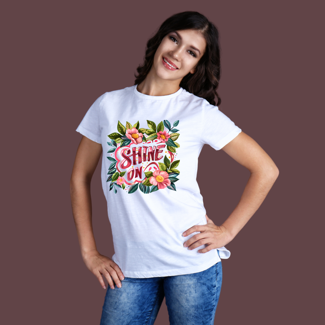 Shine On Half Sleeve T-Shirt