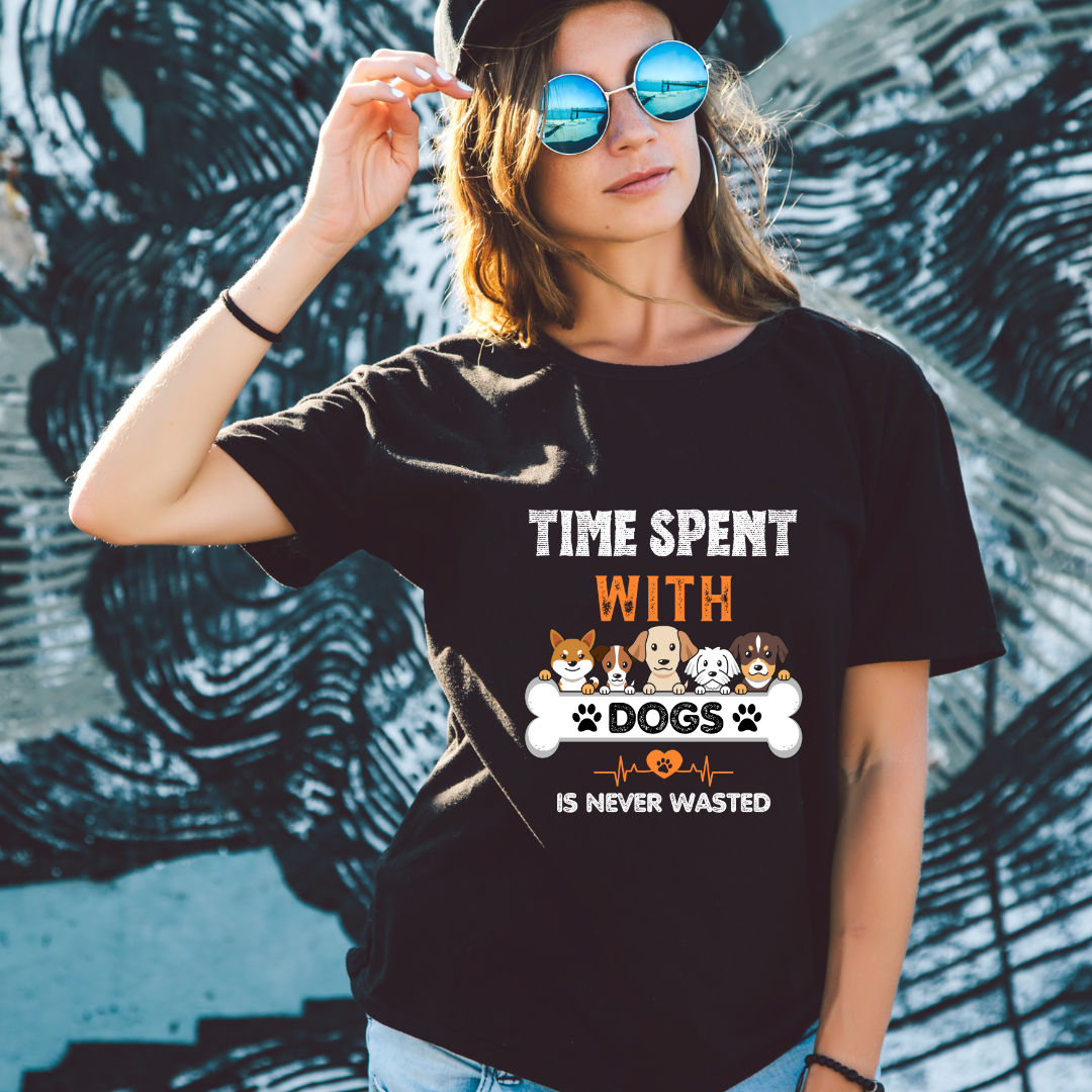 Time Spent With Dog - Half Sleeve T-Shirt