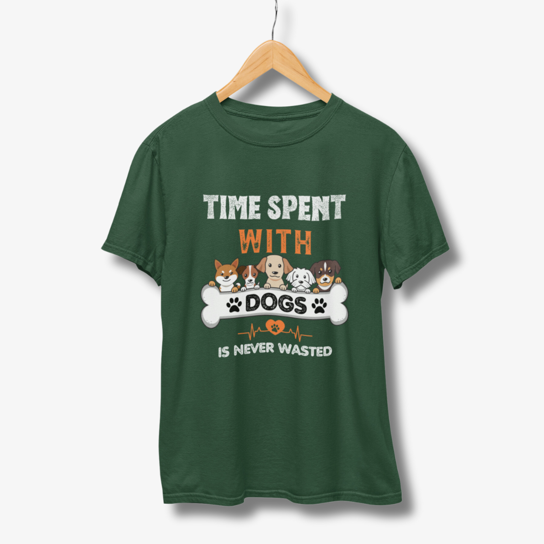 Time Spent With Dog - Half Sleeve T-Shirt