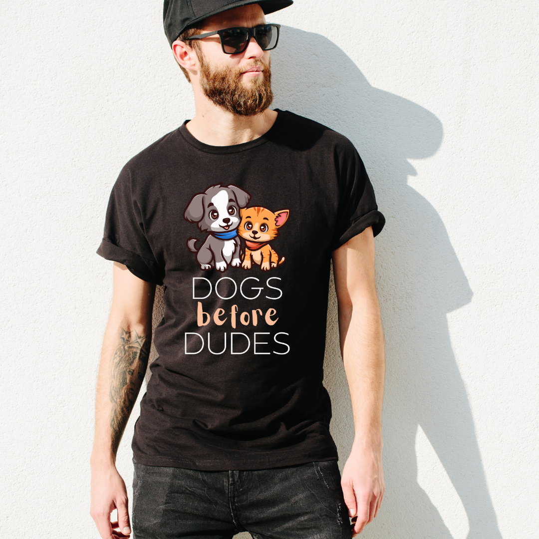 Dogs Before Dudes Half Sleeve T-Shirt