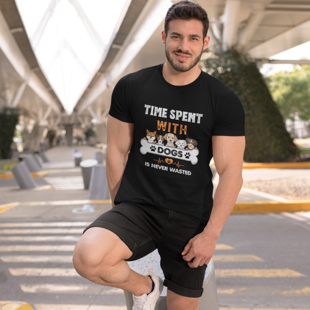 Time Spent With Dog - Half Sleeve T-Shirt