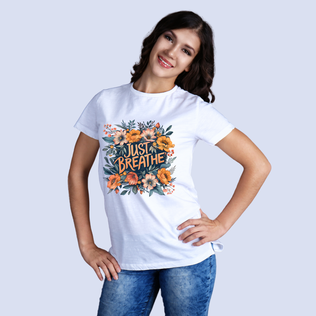 Just Breathe Half Sleeve T-Shirt