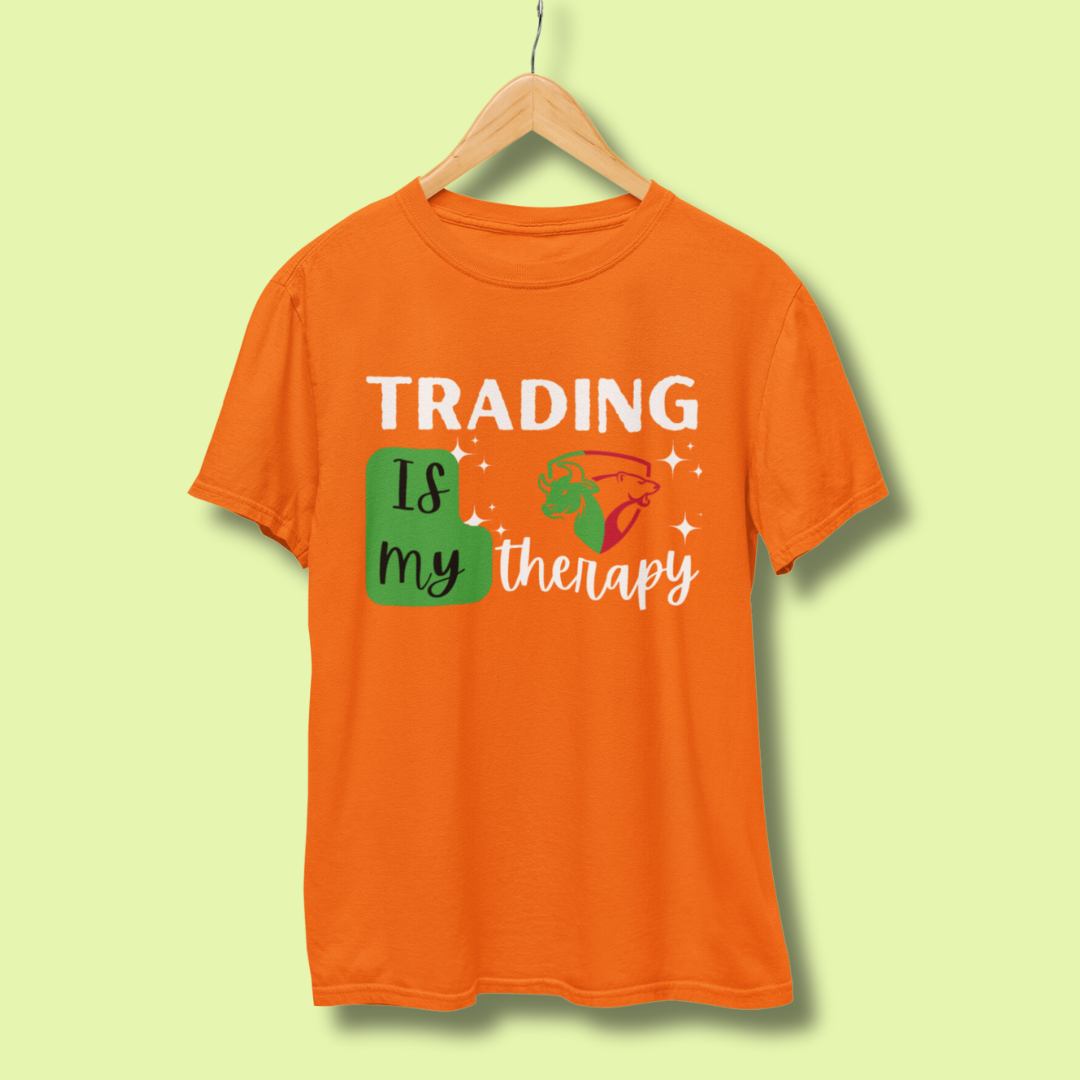 Trading Is My Therapy Half Sleeve T-Shirt