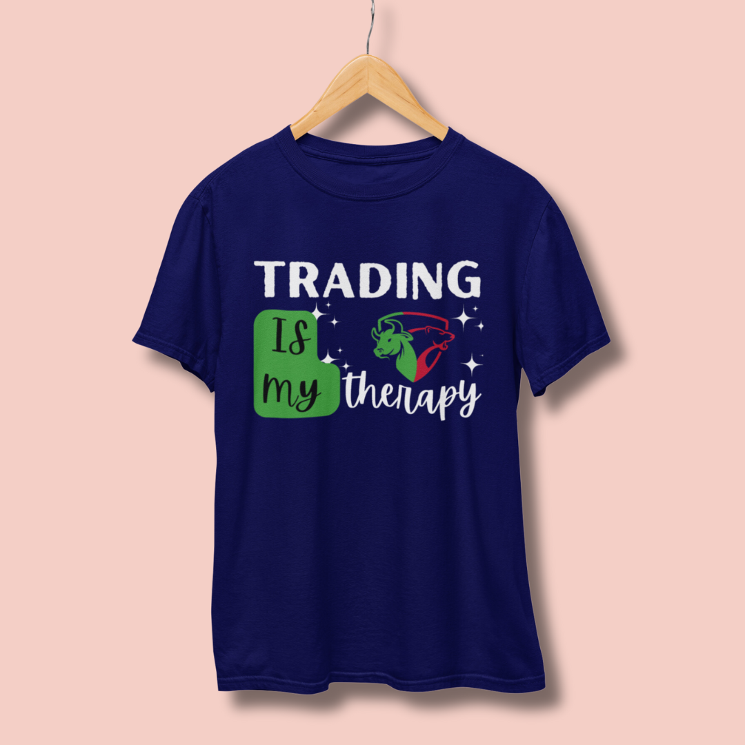 Trading Is My Therapy Half Sleeve T-Shirt