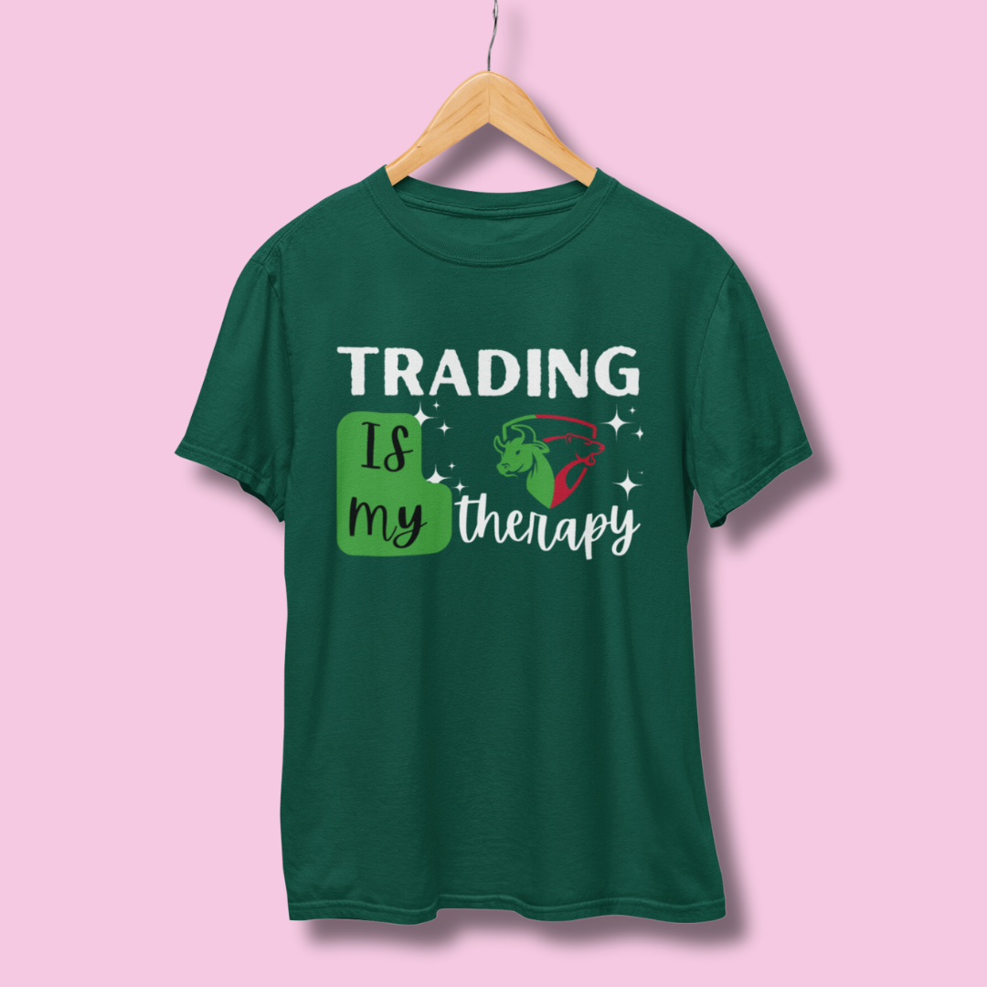 Trading Is My Therapy Half Sleeve T-Shirt