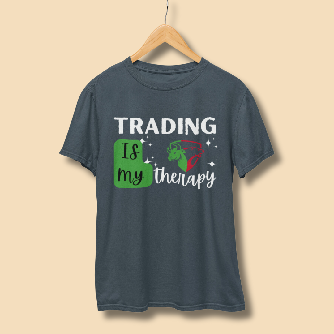 Trading Is My Therapy Half Sleeve T-Shirt