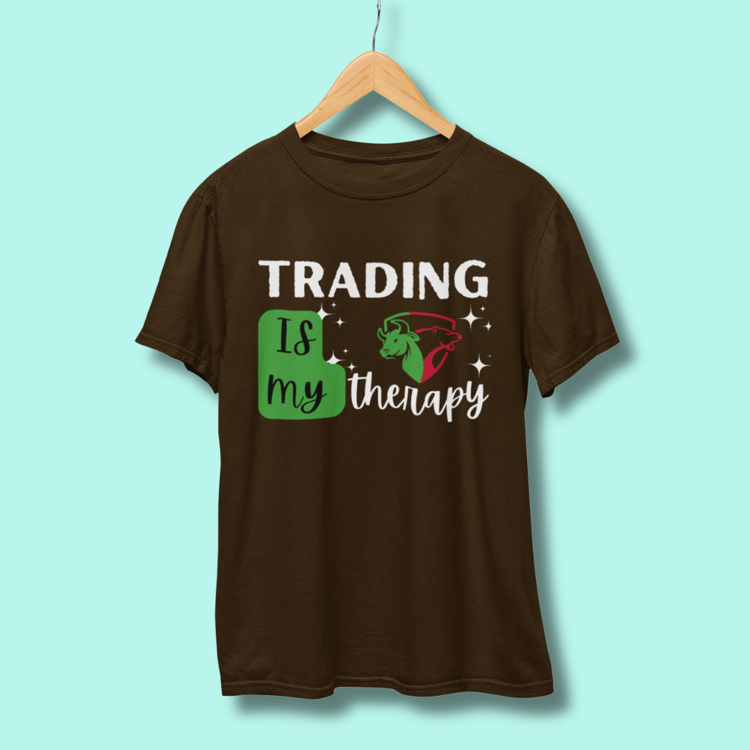 Trading Is My Therapy Half Sleeve T-Shirt