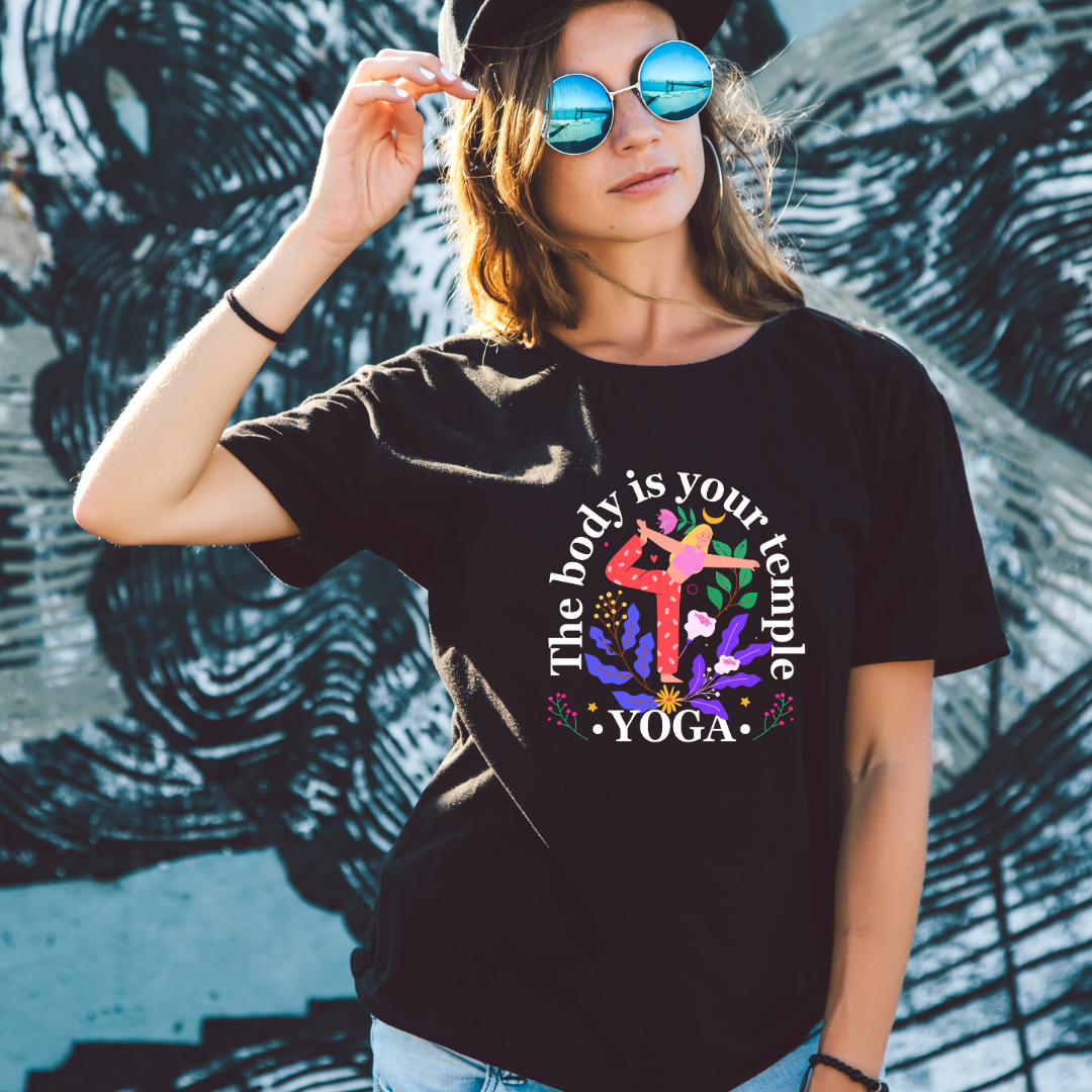 Body Is Your Temple Yoga Half Sleeve T-Shirt