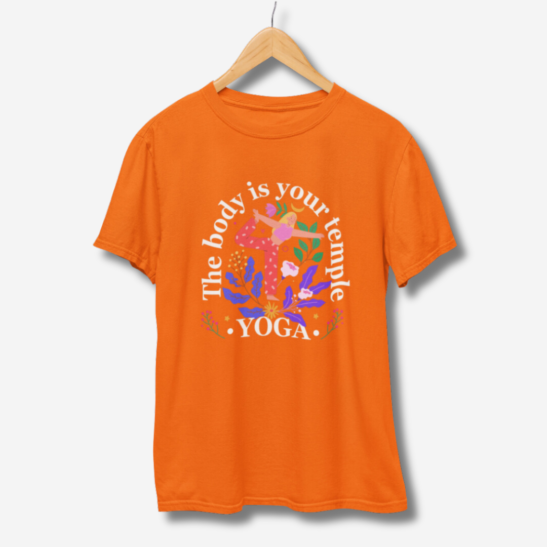 Body Is Your Temple Yoga Half Sleeve T-Shirt