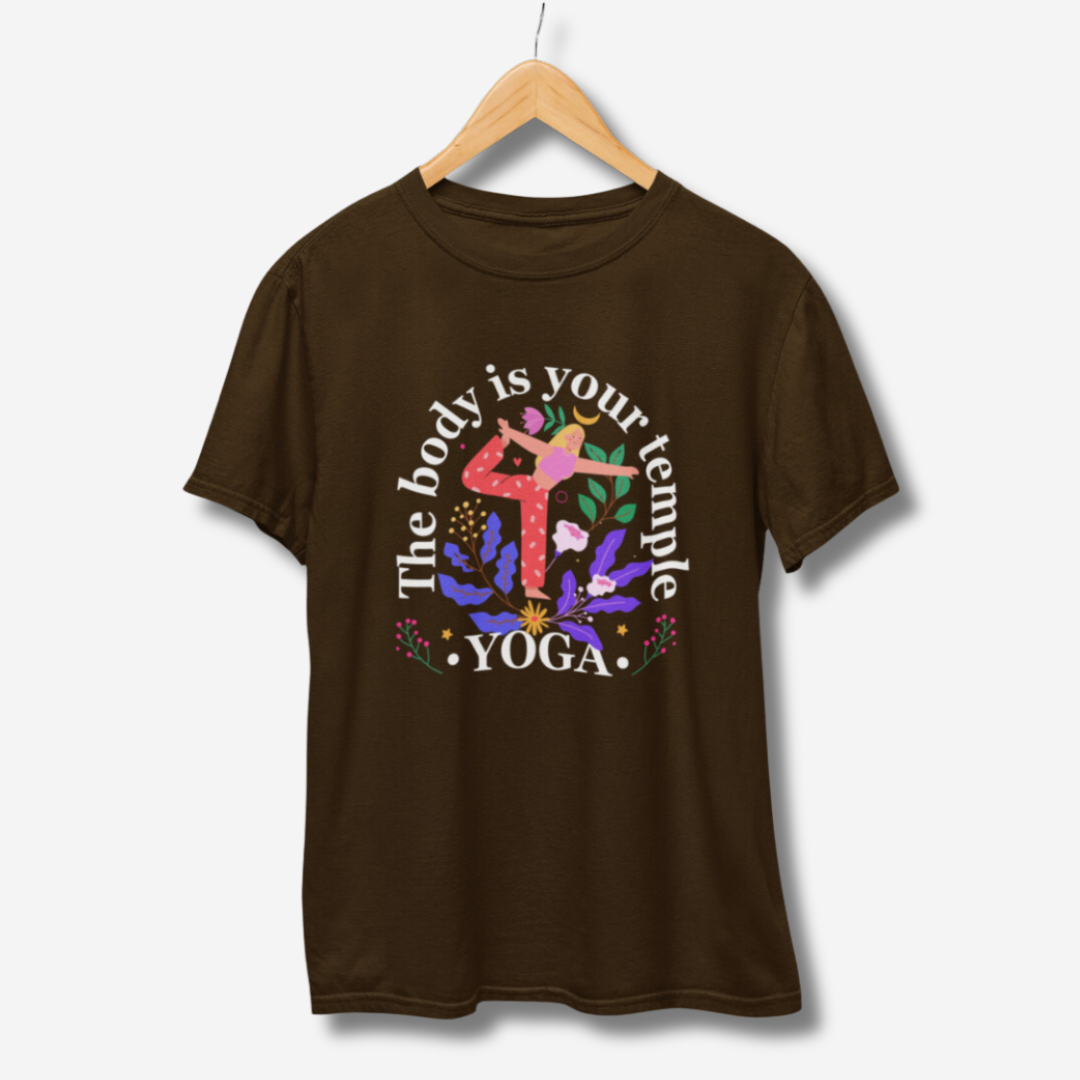 Body Is Your Temple Yoga Half Sleeve T-Shirt