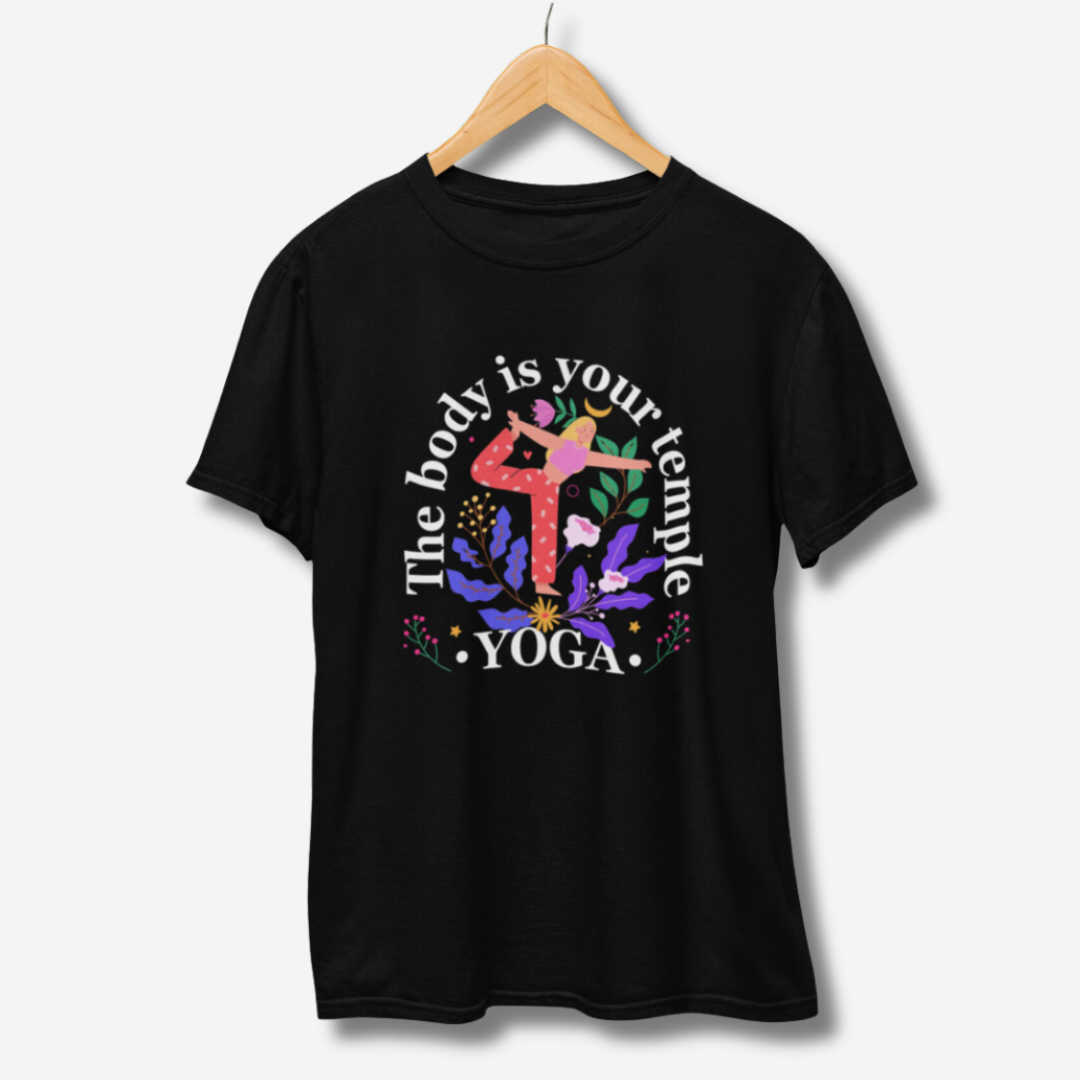 Body Is Your Temple Yoga Half Sleeve T-Shirt