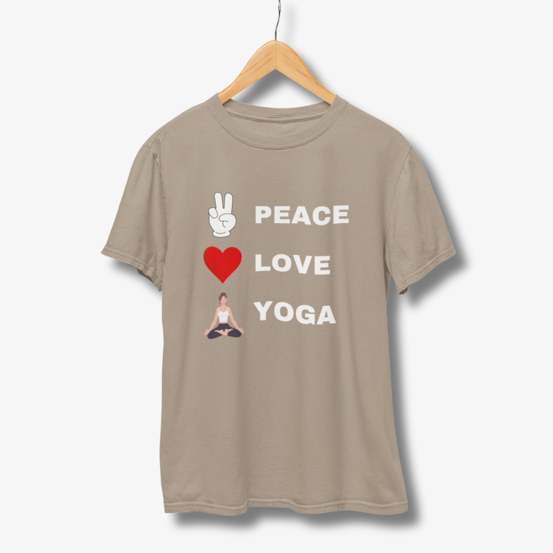 Peace - Love - Yoga Half Sleeve T-Shirt