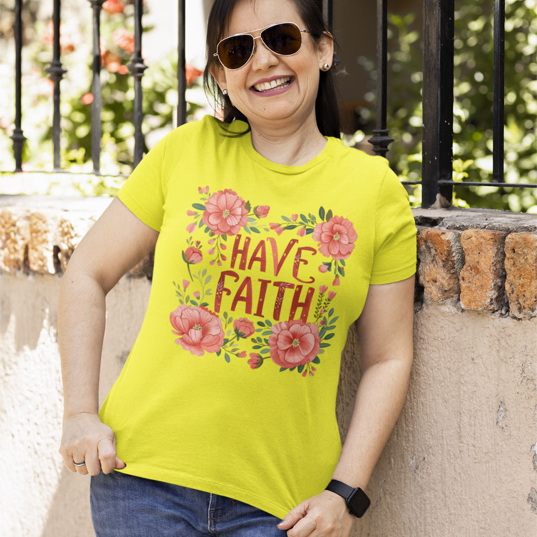 Have Faith Half Sleeve T-Shirt